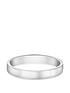  image of love-gold-9ct-white-gold-3mm-court-ring