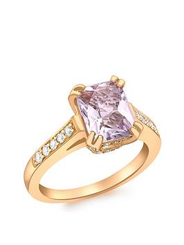 Love GEM Love Gem 9Ct Rose Gold Amethyst And Diamond Ring Picture