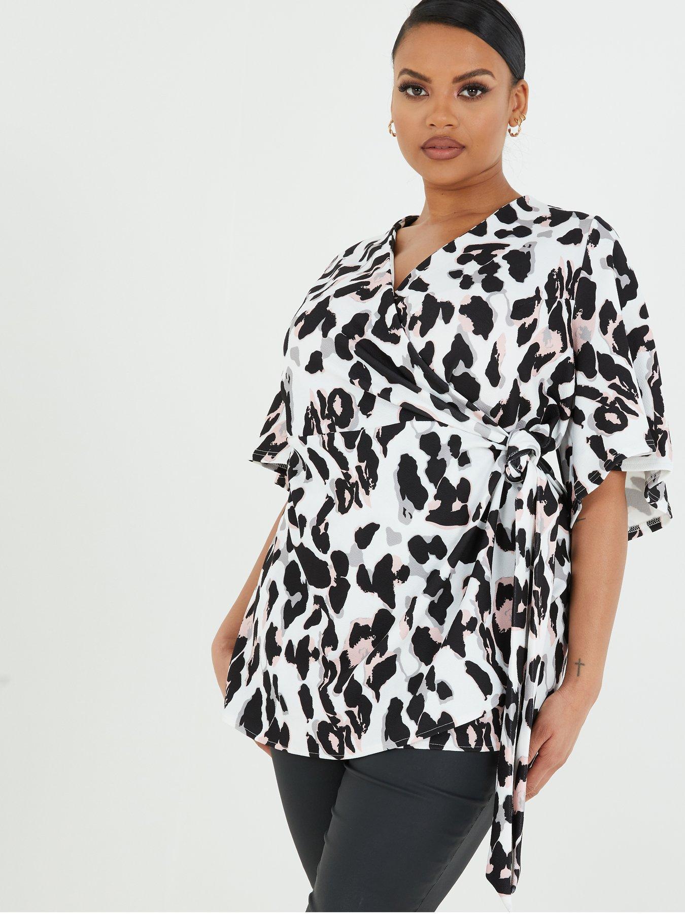 curve leopard print top