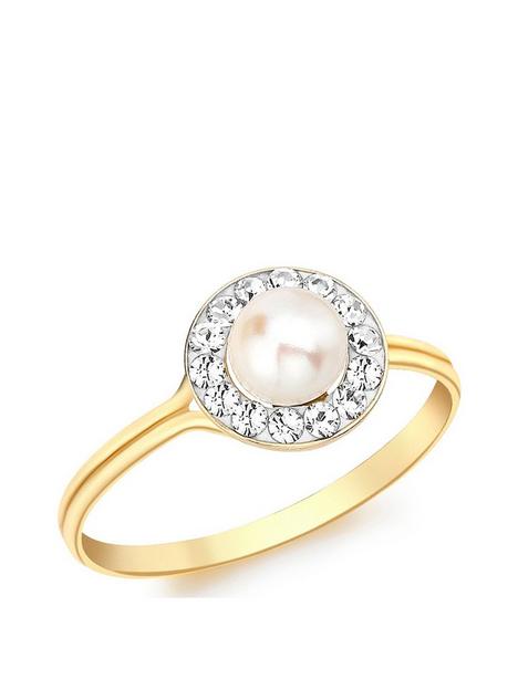 love-gold-9ct-gold-pearl-and-cubic-zirconia-ring