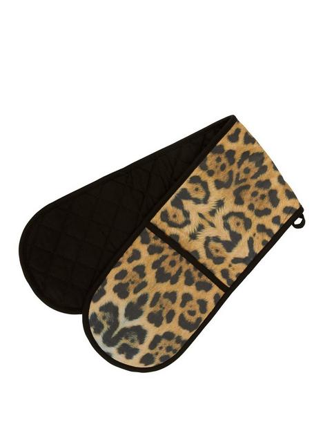 premier-housewares-leopard-double-oven-glove