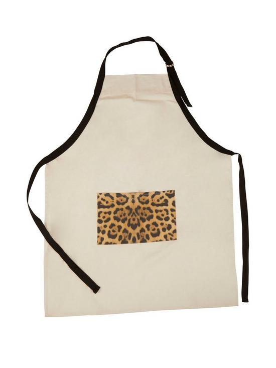 front image of premier-housewares-leopard-apron