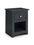  image of julian-bowen-radley-1-drawernbspbedside-chest-athracite