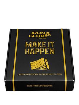Iron & Glory   Make It Happen Notebook & Pen