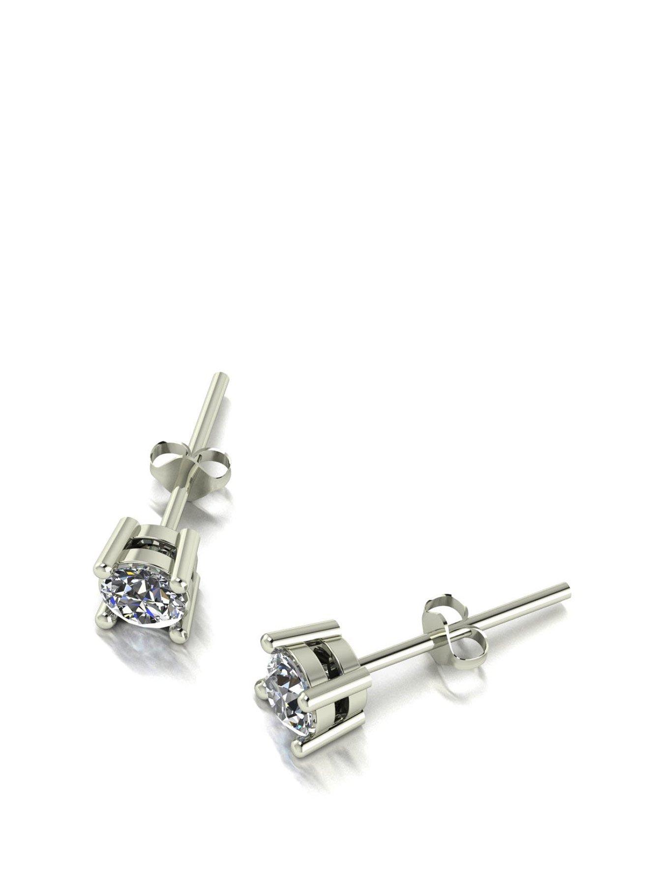 undefined 9ct Gold 0.50ct Solitaire Earrings