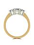  image of moissanite-lady-lynsey-9ct-gold-120ct-shoulder-set-emerald-cut-trilogy-ring