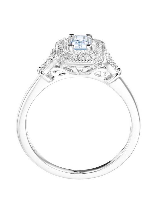 stillFront image of love-gem-9ct-white-gold-octagon-aquamarine-and-diamond-ring