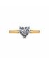  image of moissanite-9ct-gold-100ct-heart-solitaire-ring