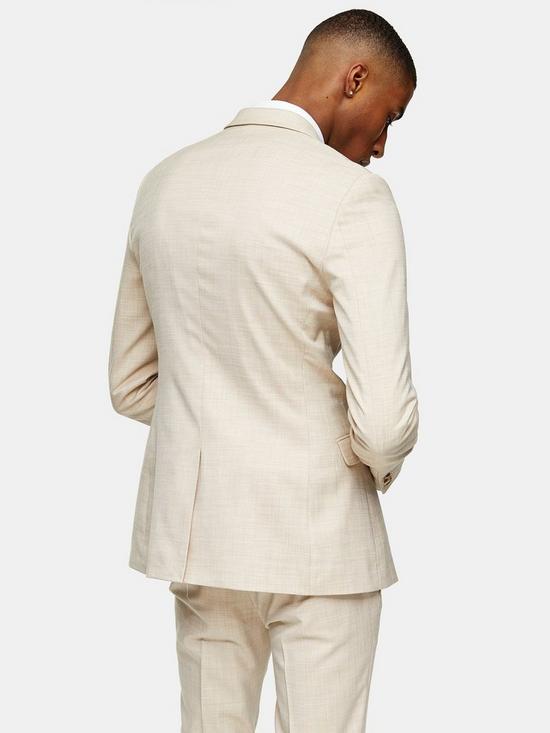 stillFront image of topman-super-skinny-suit-jacket-stone