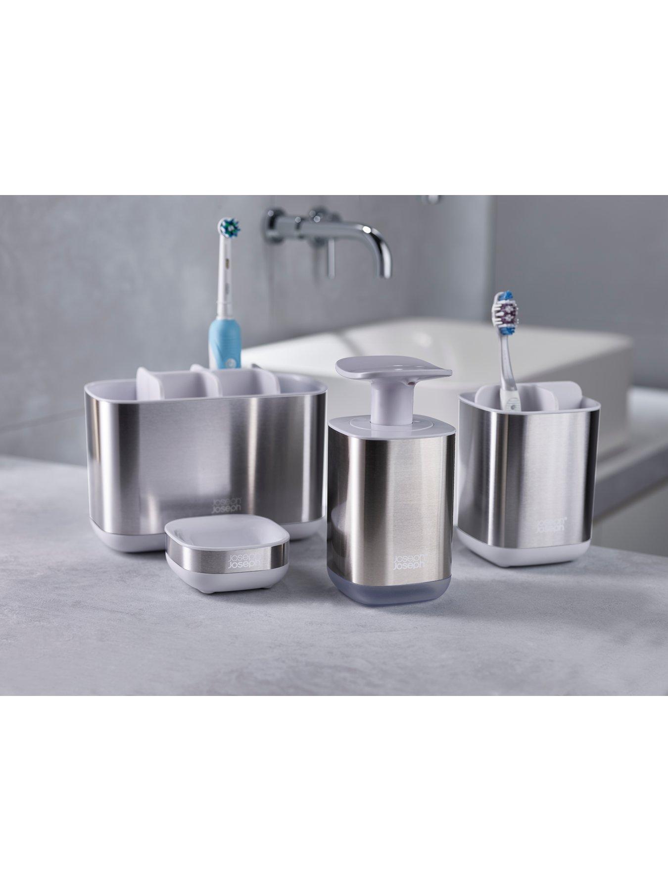 Image 6 of 6 of Joseph Joseph Easystore Steel Toothbrush Caddy Large