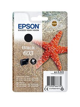 Epson   Starfish Ink Singlepack Black 603 Ink
