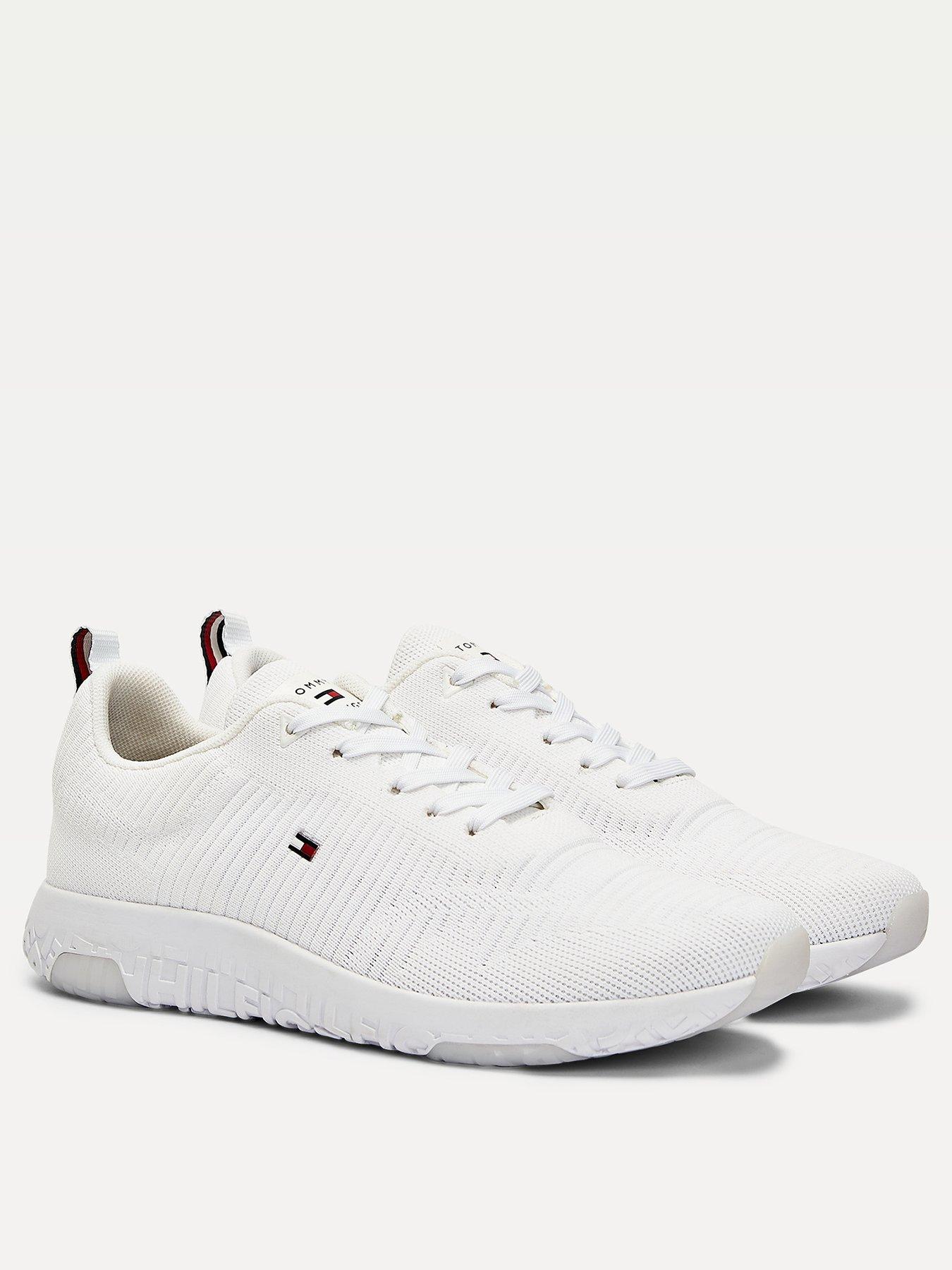 tommy hilfiger mens white trainers