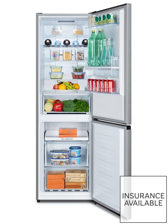 stillFront image of hisense-rb390n4wc1nbsp60cm-wide-total-no-frost-fridge-freezer-stainless-steel-look