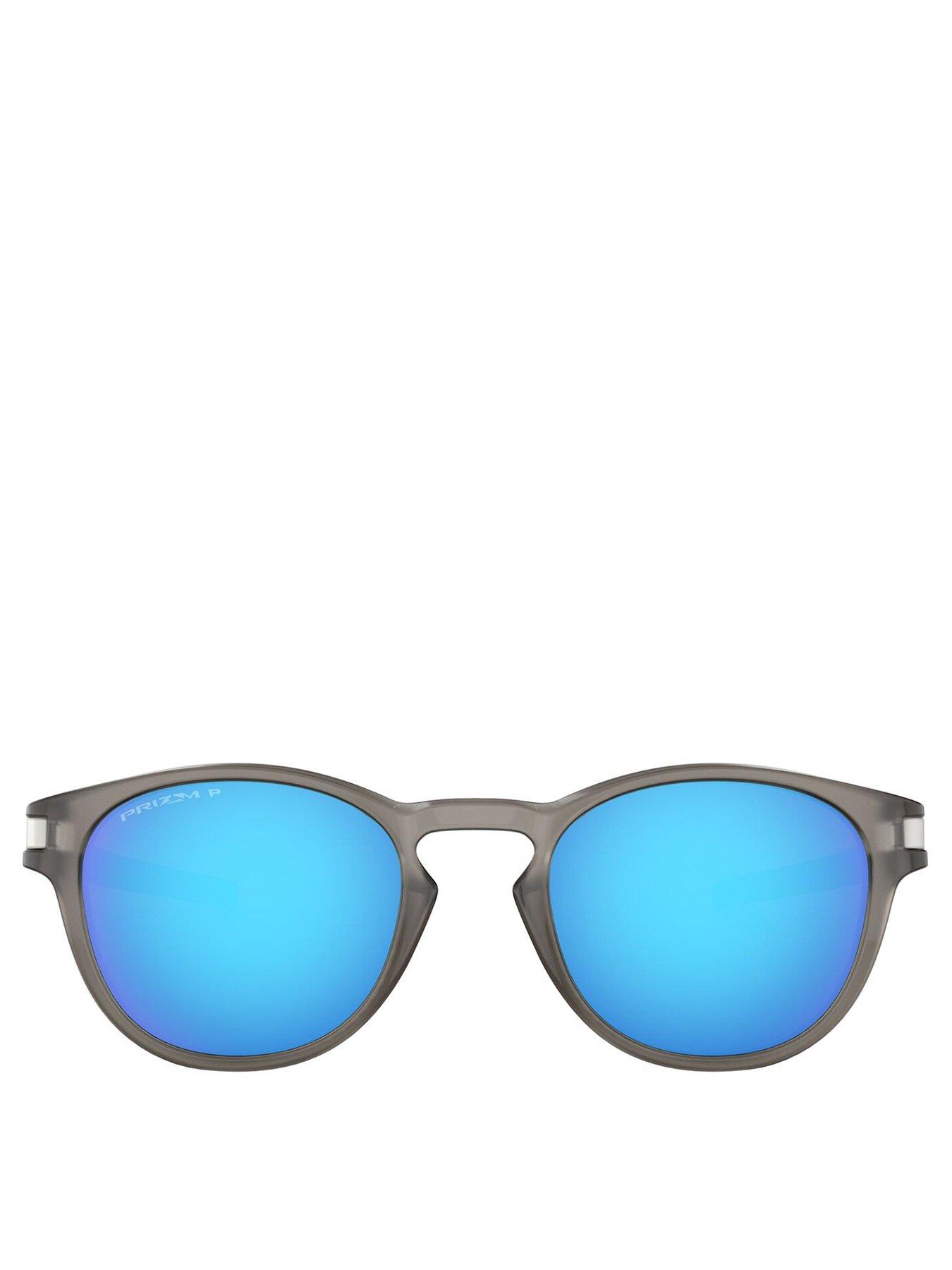 image of oakley-latch-round-polarized-sunglasses-grey