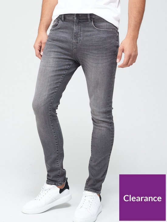 front image of very-man-skinny-jean-with-stretch-grey