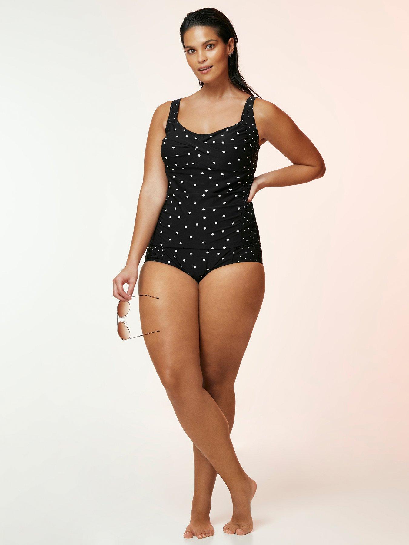 evans plus size swimwear