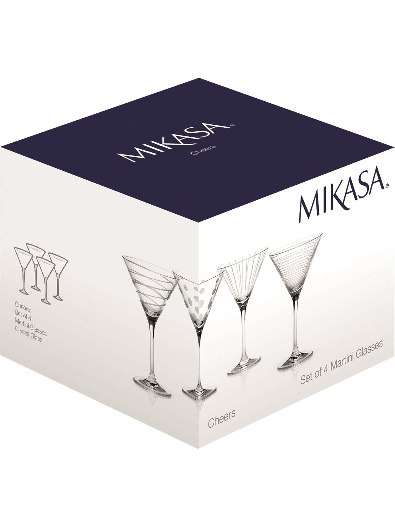  image of mikasa-cheers-martini-glasses-ndash-set-of-4