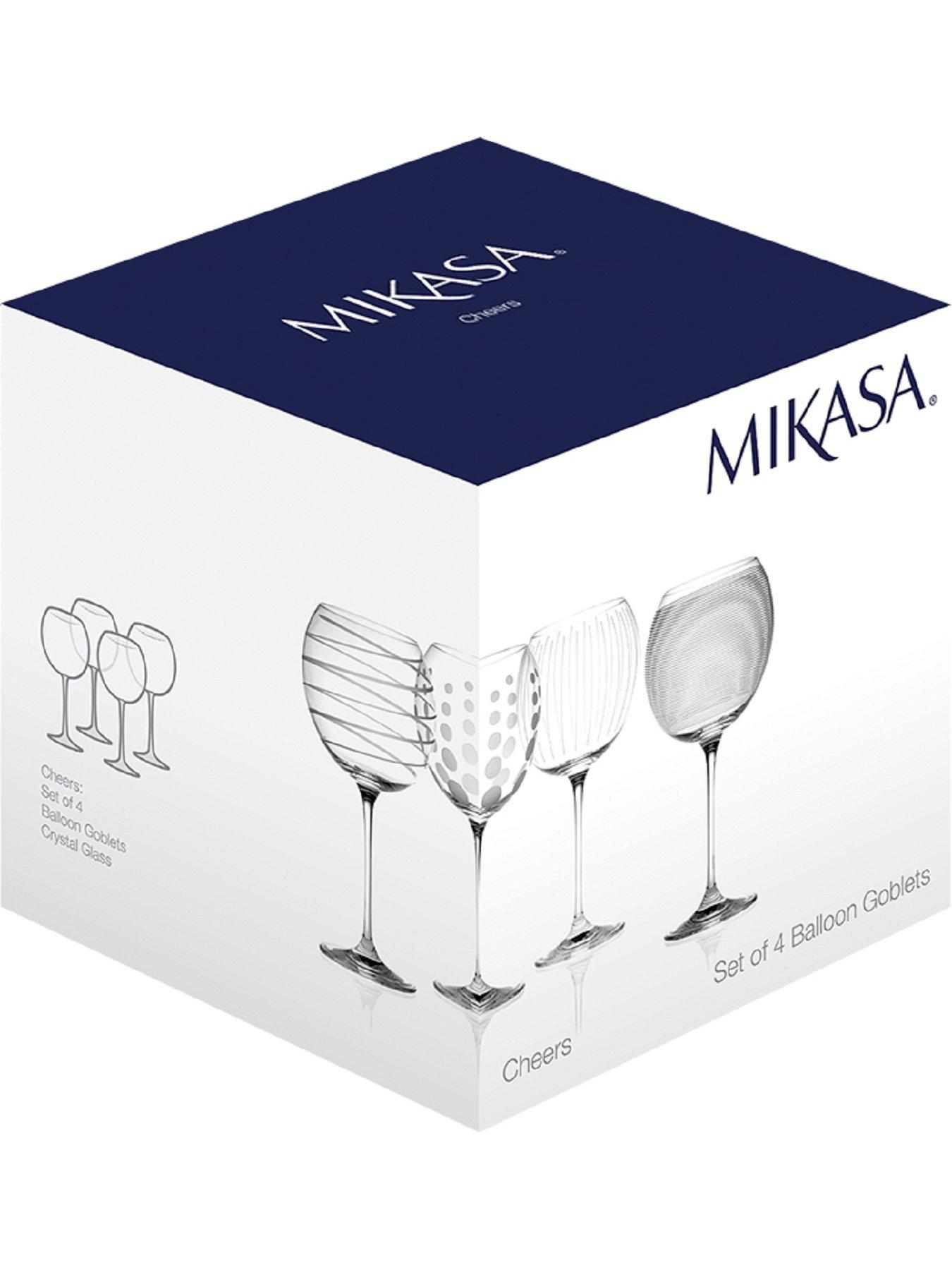  image of mikasa-cheers-balloon-glasses-ndash-set-of-4