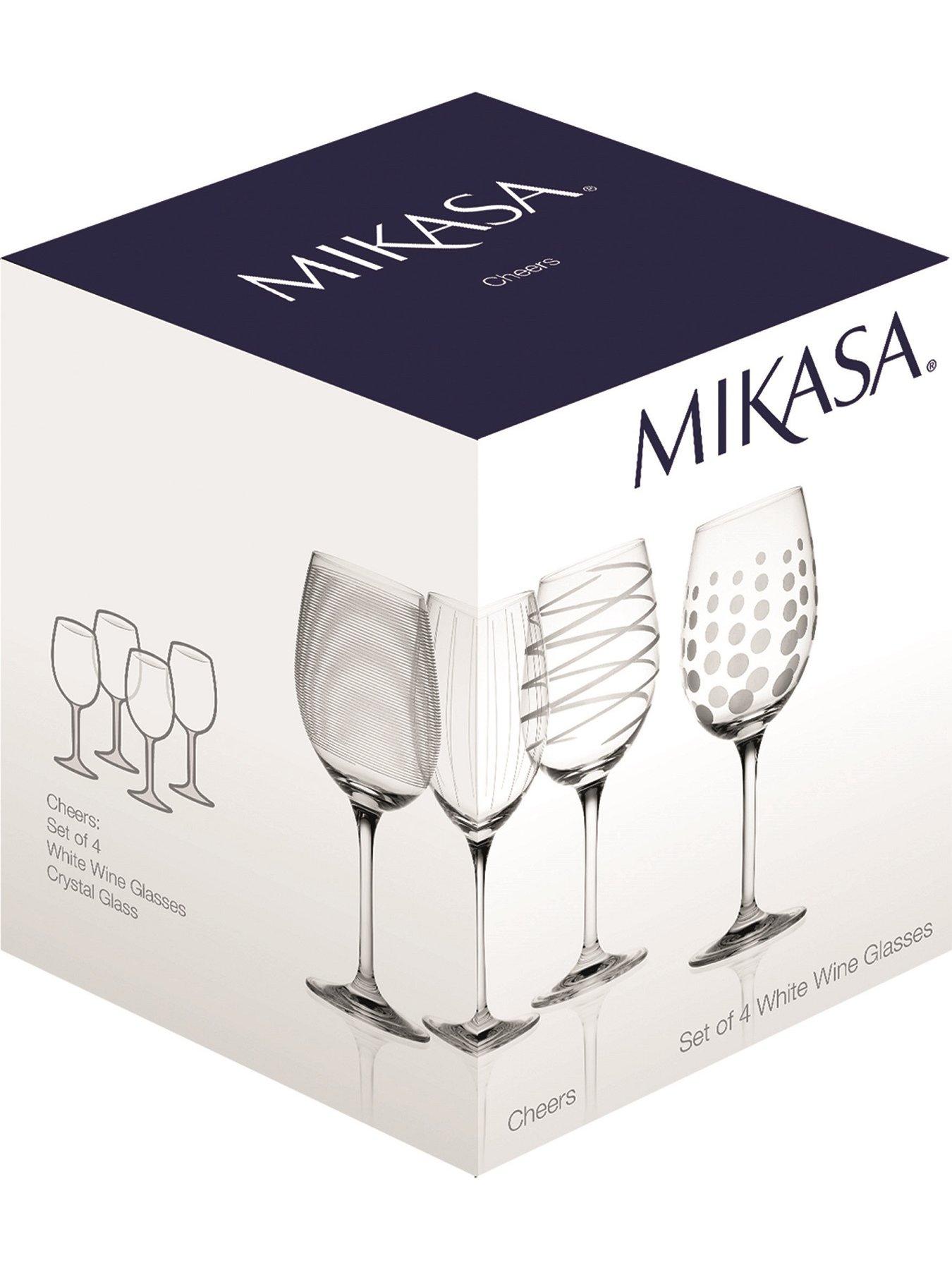 Image 4 of 5 of Mikasa Cheers White Wine Glasses &ndash; Set of 4