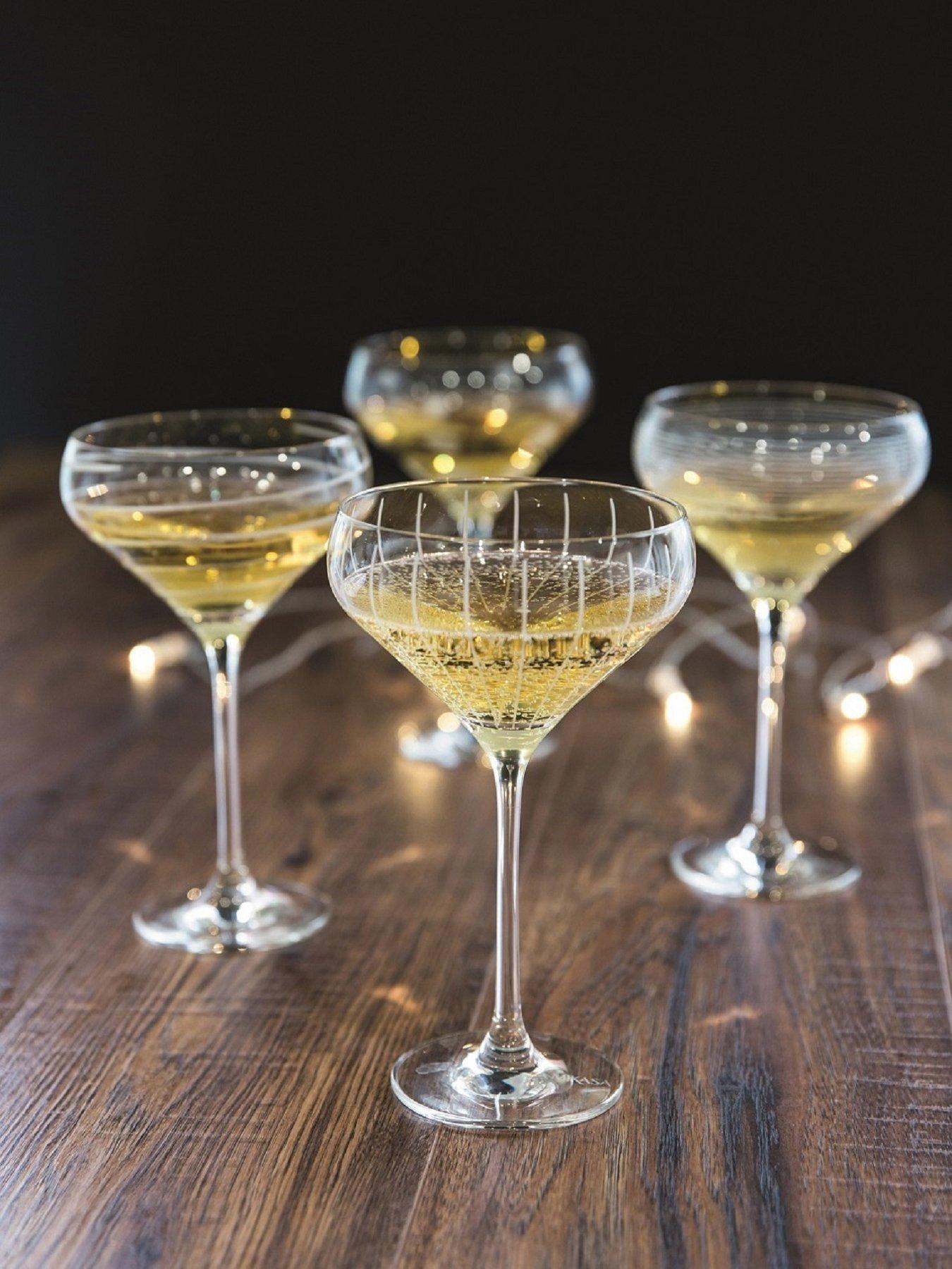 Mikasa Cheers Champagne Saucers – Set of 4