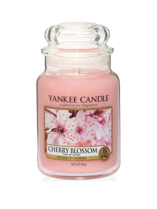 front image of yankee-candle-classic-large-jar-candle-ndash-cherry-blossom