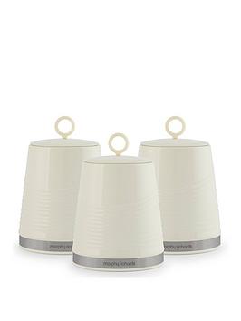 Morphy Richards Morphy Richards Dune Set Of 3 Canisters &Ndash; Ivory Cream Picture