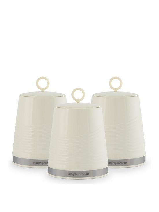 front image of morphy-richards-dune-set-of-3-canisters-ndash-ivory-cream