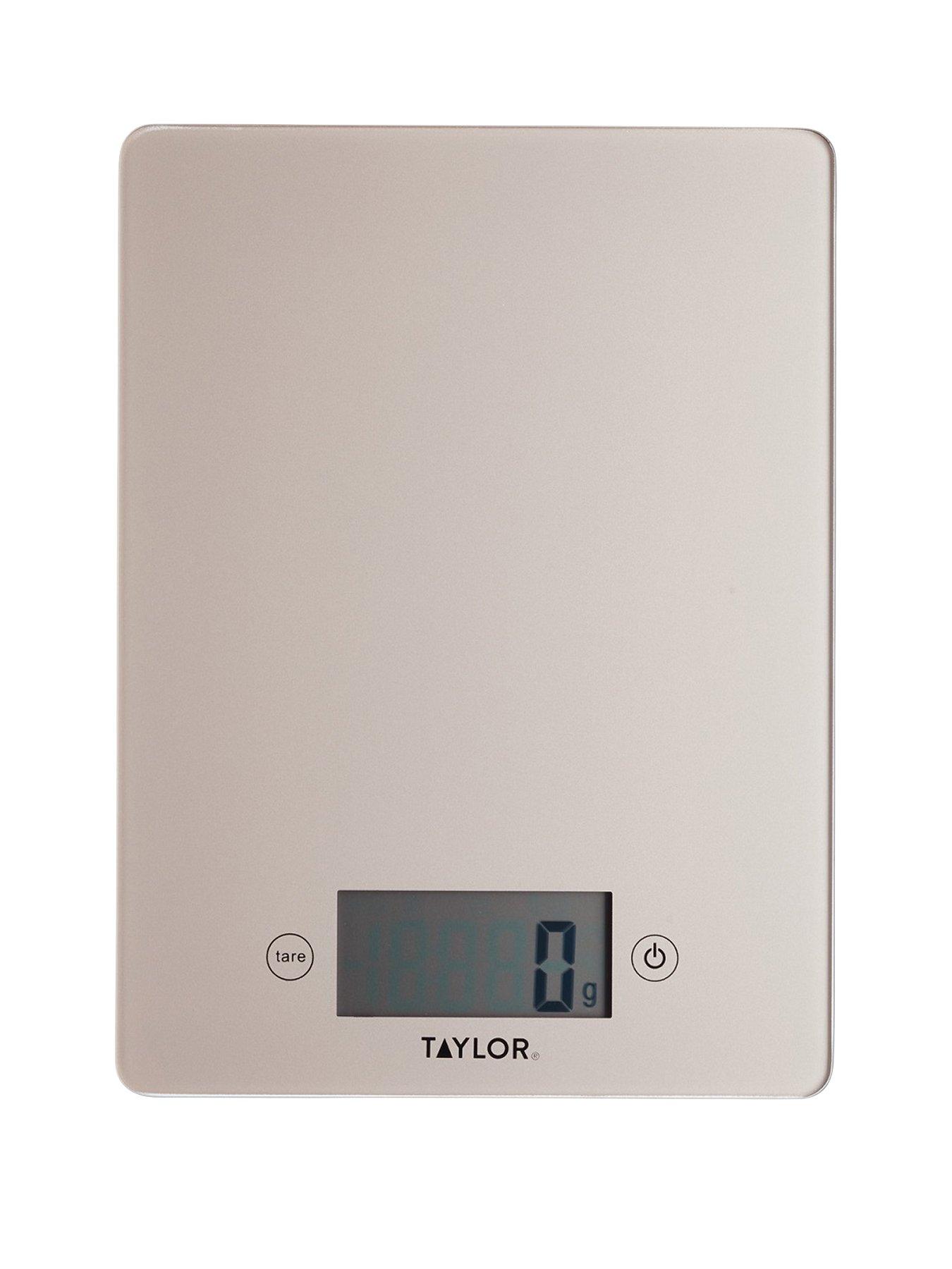 Taylor Glass Digital Kitchen Scale, Compact Food Scale, Highly Accurate  Digital Food Scale, Weights 5kg, Copper and Glass, Gift Boxed