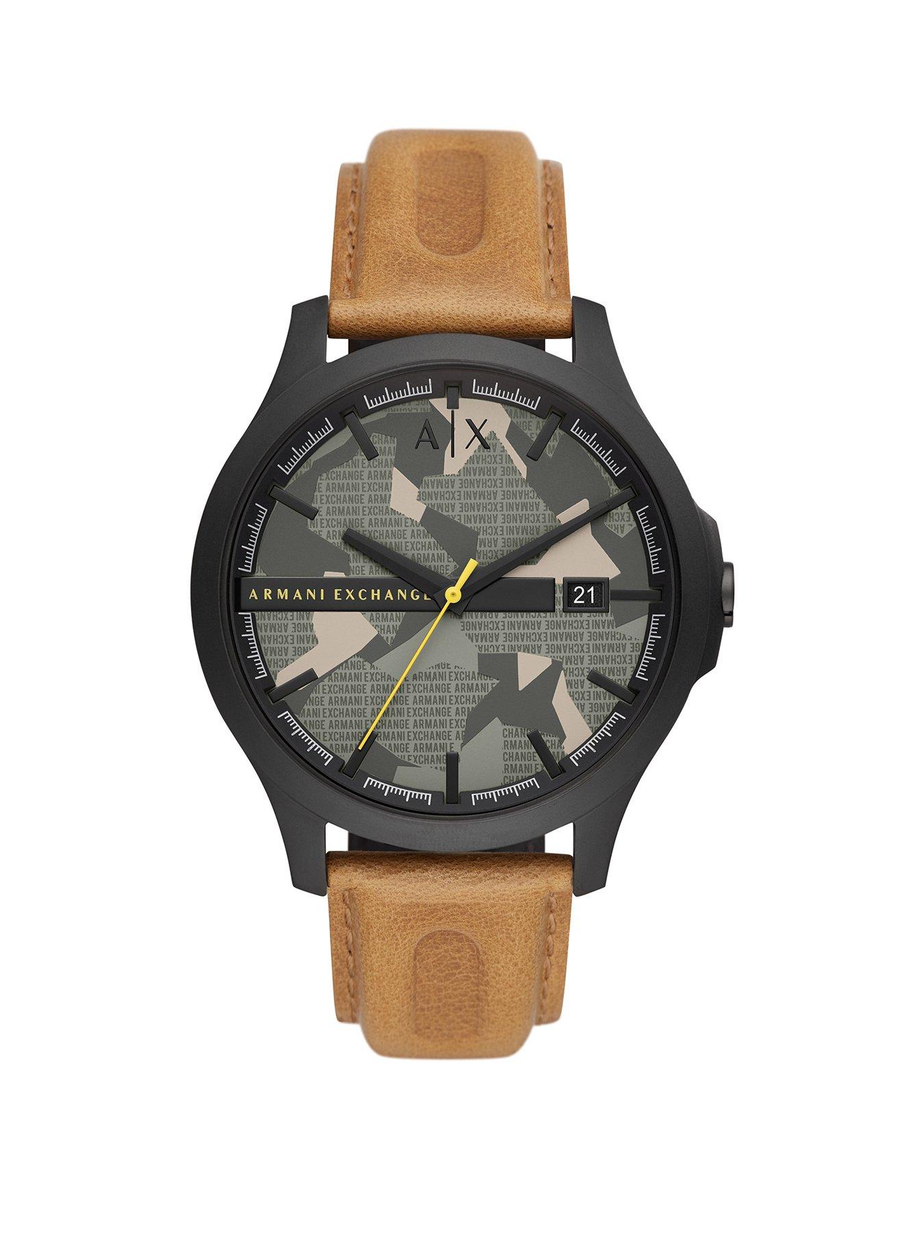 armani exchange green watch