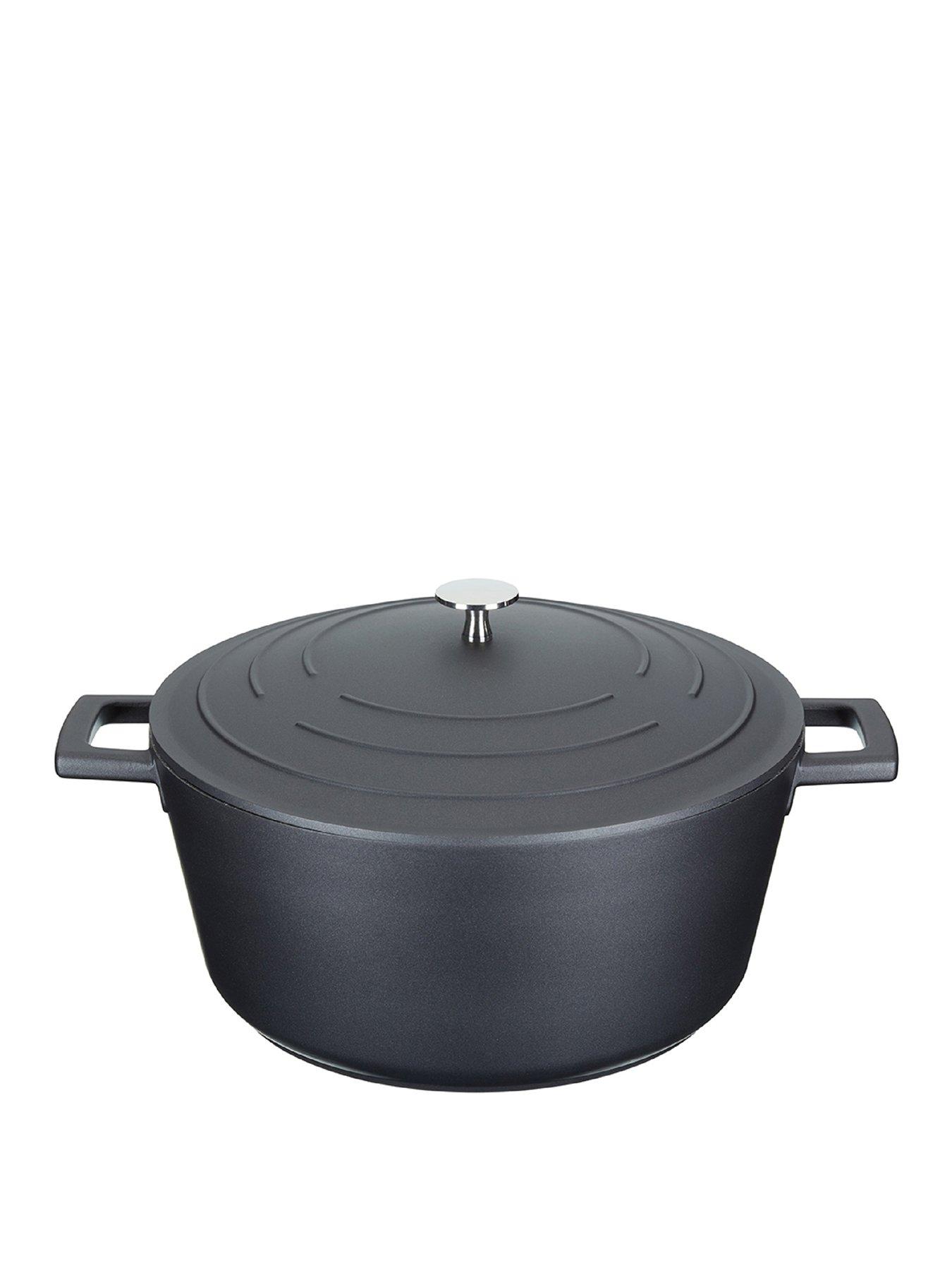 Image 1 of 5 of MasterClass Lightweight Cast Aluminium 5 Litre Casserole Dish - Black