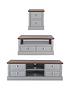  image of very-home-crawford-3-piece-package-tv-unit-coffee-table-and-lamp-table-greydark-oak-effect