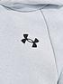  image of under-armour-childrens-rival-cotton-hoodie-grey-black