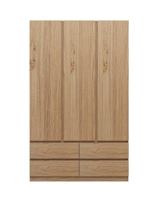 front image of machinto-3-door-4-drawer-wardrobe