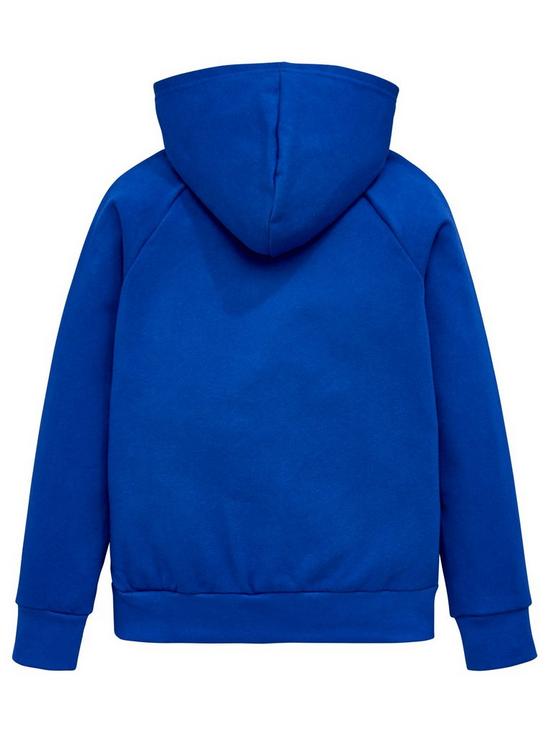 back image of under-armour-childrens-rival-fleece-hoodie-blue