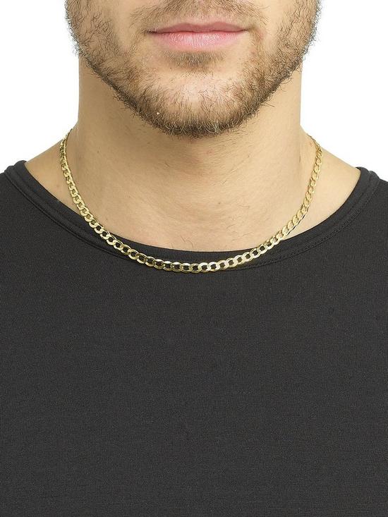 stillFront image of love-gold-9ct-yellow-gold-12-oz-solid-diamond-cut20-inch-curb-chain