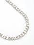  image of the-love-silver-collection-mens-sterling-silver-20-inch-2-oz-curb-chain-necklace