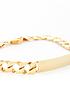  image of love-gold-9ct-14-oz-gold-id-chain-bracelet