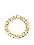 image of love-gold-9ct-yellow-gold-2-oz-solid-diamond-cut-curb-bracelet