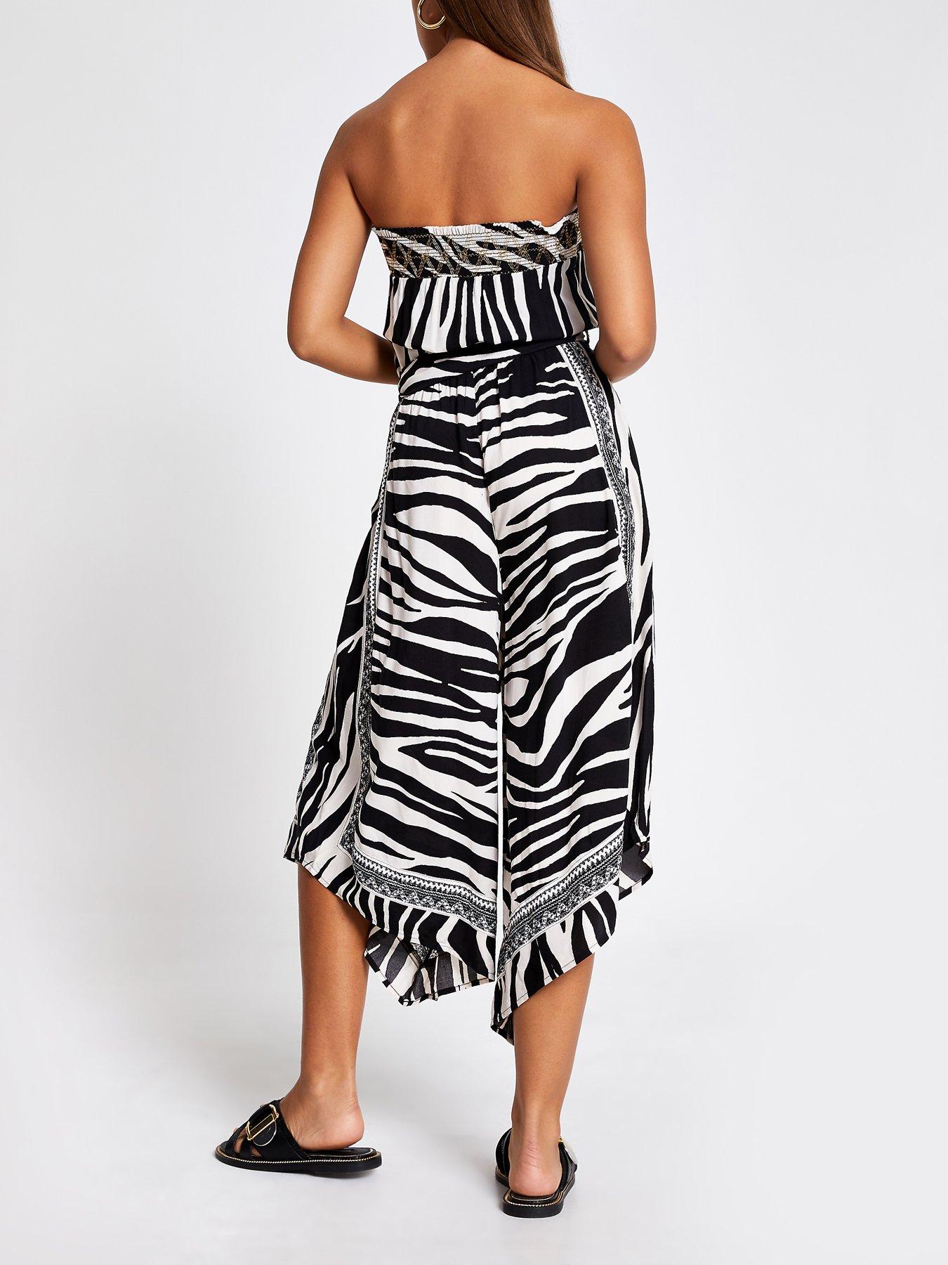river island zebra jumpsuit