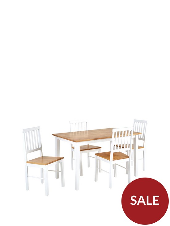 front image of michigan-120-cm-dining-table-4-chairs