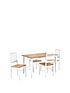  image of michigan-120-cm-dining-table-4-chairs