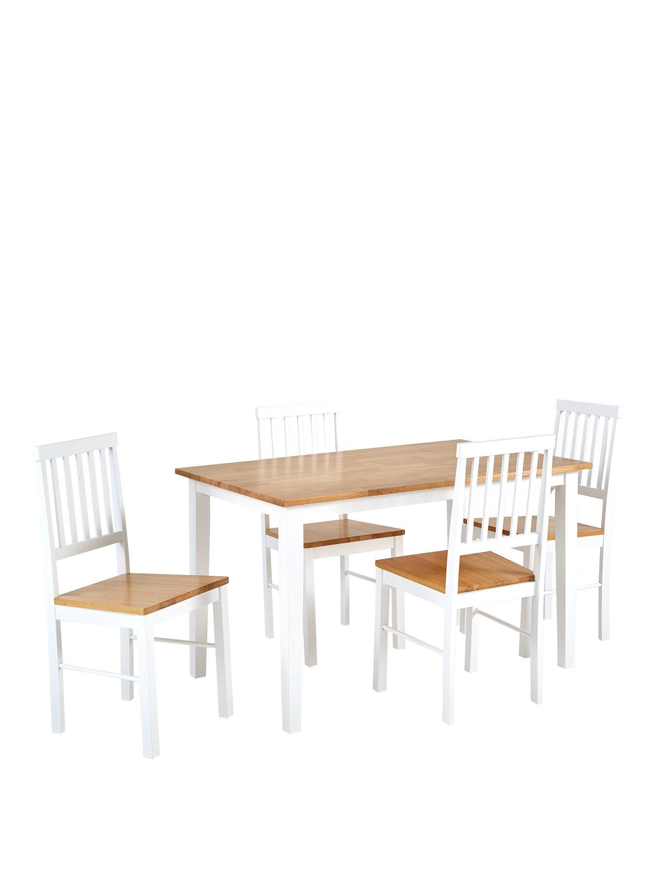 stillFront image of everyday-michigan-120-cm-dining-table-4-chairs