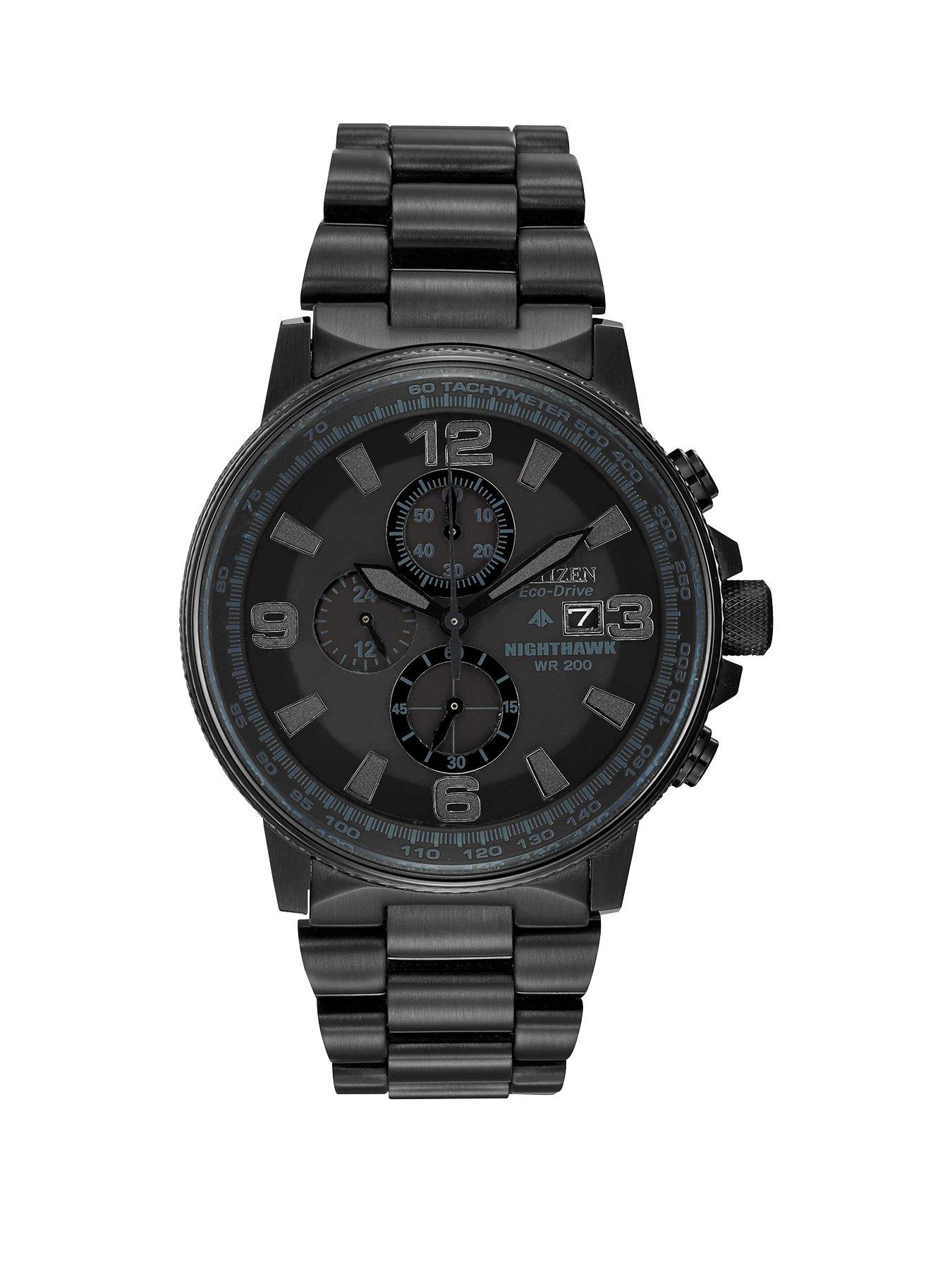 Citizen Gents Eco-Drive Nighthawk WR200 Watch | littlewoods.com