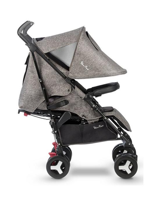 stillFront image of silver-cross-reflex-brompton-stroller