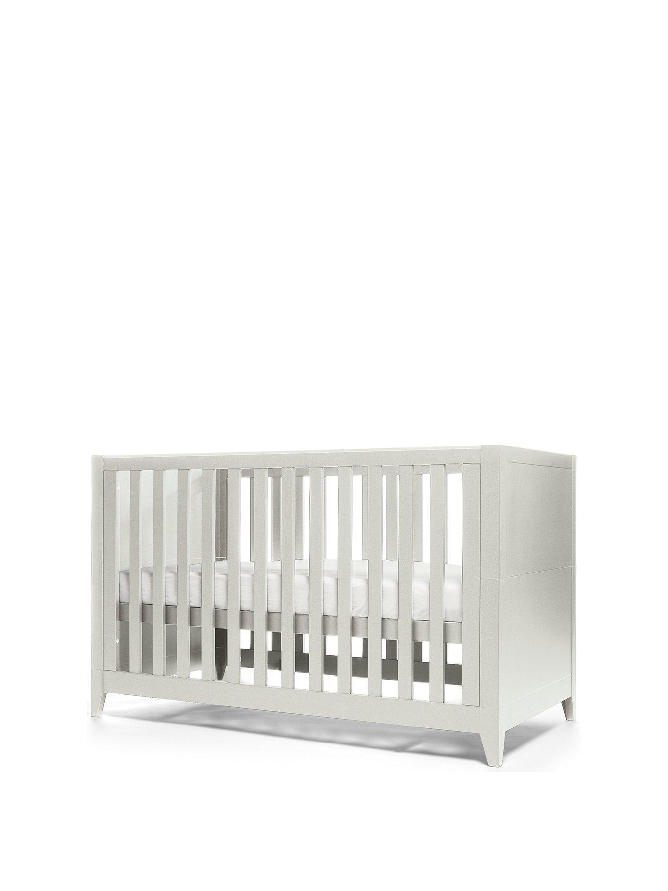 mamas and papas grey cot bed