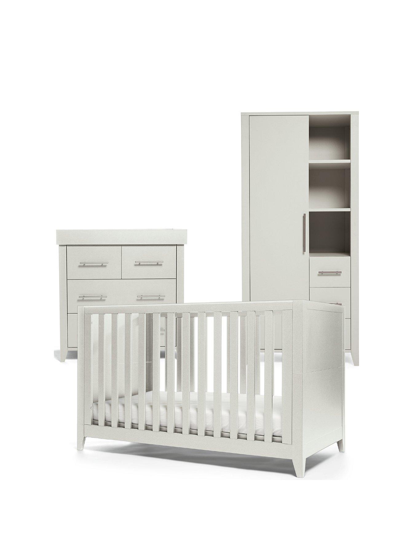 mamas and papas grey cot