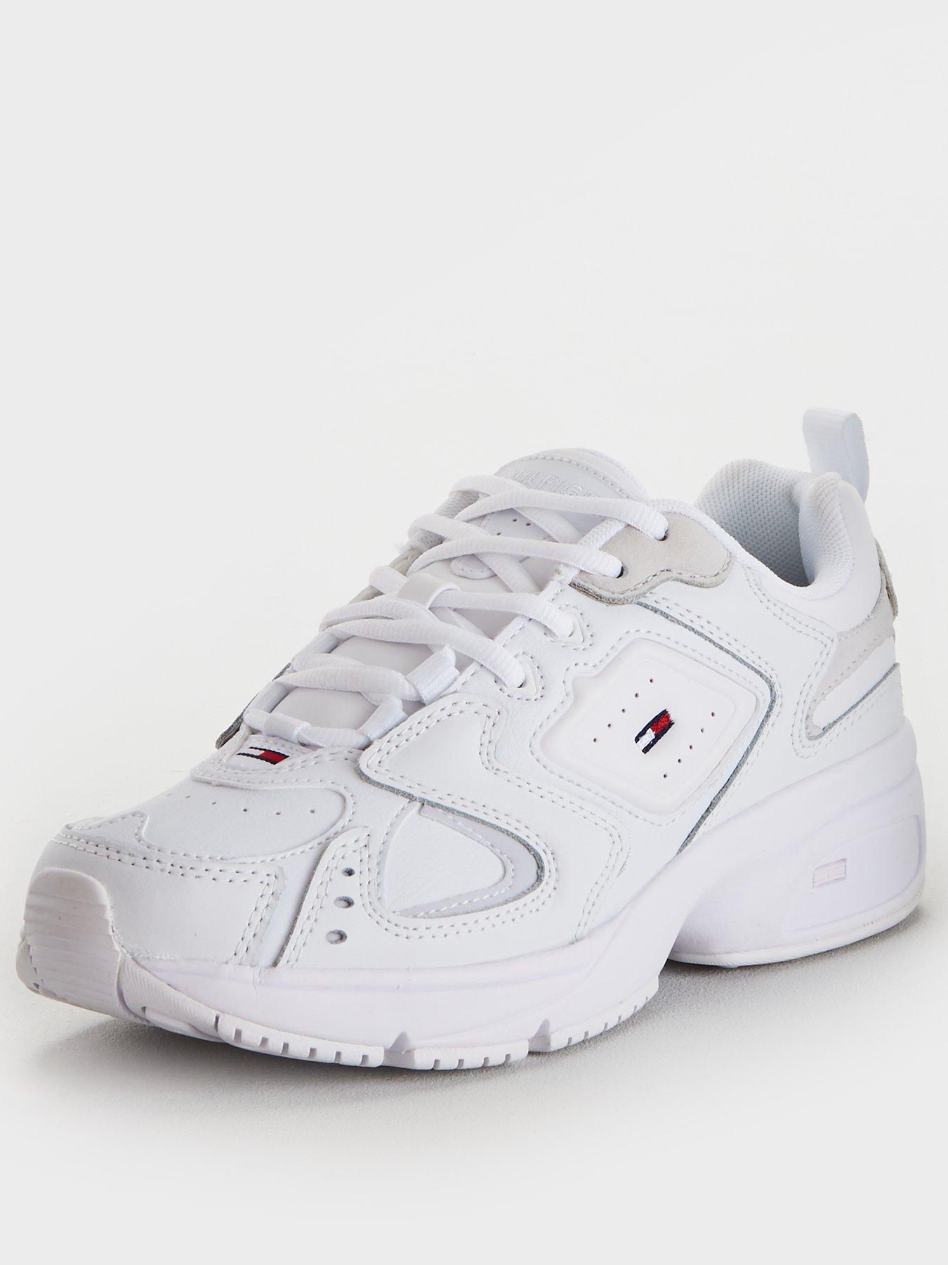 tommy hilfiger white cupsole heritage sneaker trainers