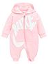  image of nike-younger-baby-girl-play-all-day-hooded-one-piece-pink