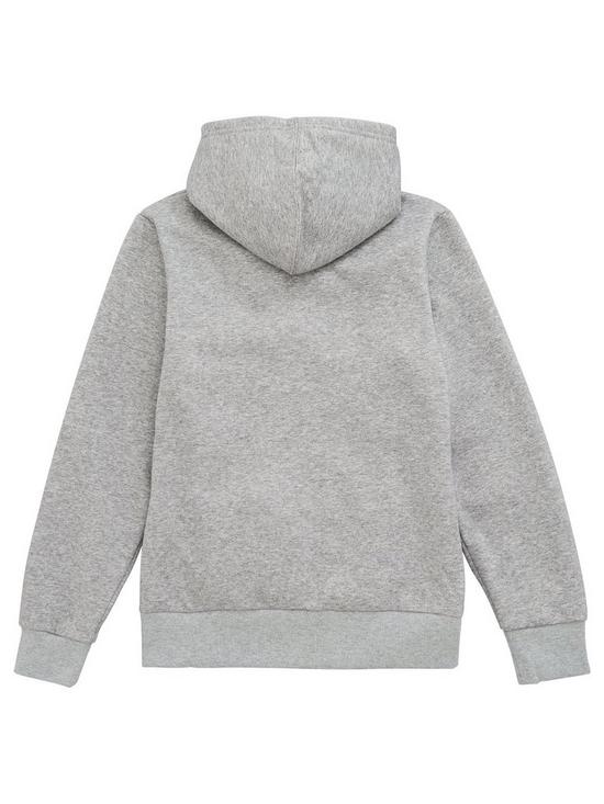 back image of converse-fleece-printed-chuck-patch-full-zip-hoodie-grey
