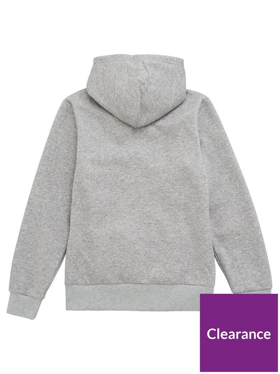 back image of converse-fleece-printed-chuck-patch-full-zip-hoodie-grey